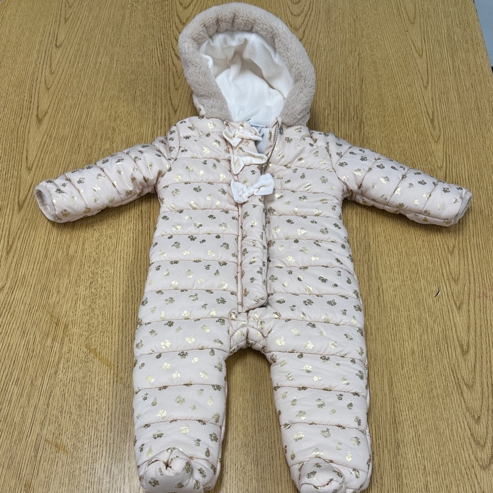 Pink & Gold onesie